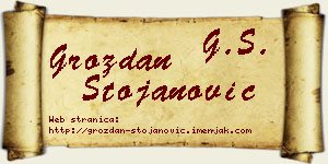 Grozdan Stojanović vizit kartica